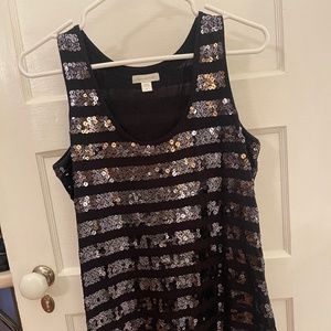 Great Sparkly Sequined Party Top by Garnet Hill Size Small